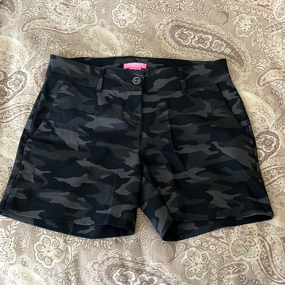 Grey & Blk Camo Dress Shorts